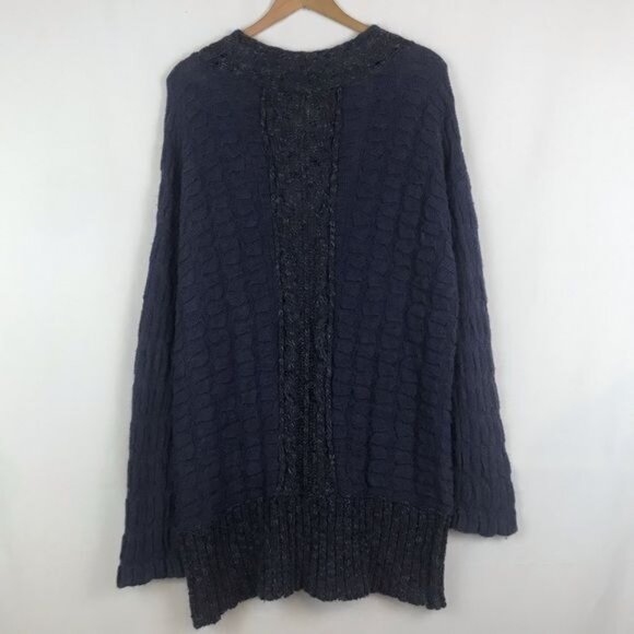 Free People Purple Knit Button Down Cardigan XS - Picture 4 of 4